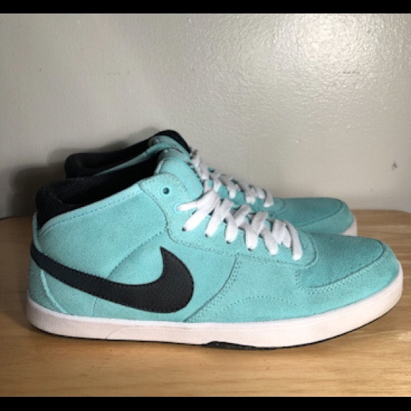 Nike Other - Vintage Nike 6.0 Mavrk Mid 3 Tropical Twist Turquoise and Black Suede Sneakers